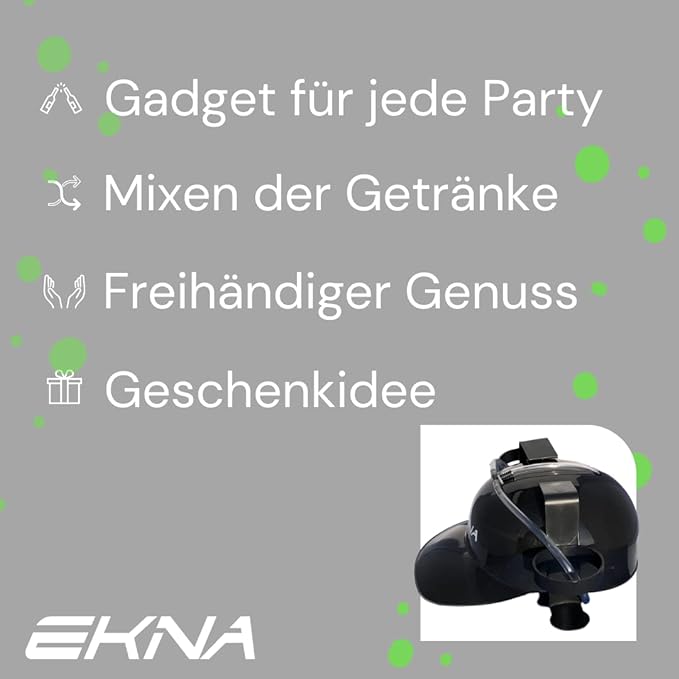EKNA Trinkhelm - Bierhelm mit Getränkehaltern - Der Gag für jede Party!-EKNA GmbH & Co. KG