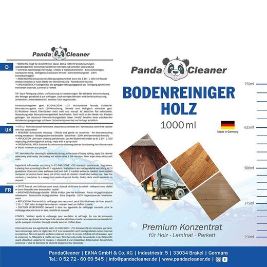 PandaCleaner Holzboden Reiniger & Pflege - Fußbodenreiniger - 1000ml-Reiniger-EKNA GmbH & Co. KG