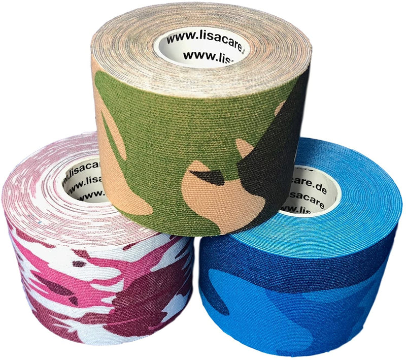 LisaCare Kinesiologie Tape 5cm x 5m - 3er Camouflage Mix-HEALTH_PERSONAL_CARE-EKNA GmbH & Co. KG