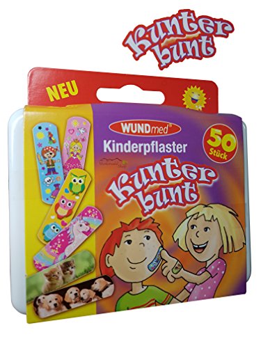 Wundmed - 50x Kinderpflaster - Kunterbunte Motive-HEALTH_PERSONAL_CARE-EKNA GmbH & Co. KG