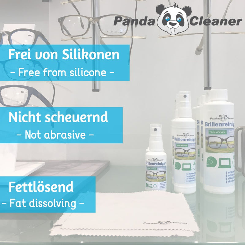 Pandacleaner Brillenreiniger Sparset 50ml+250ml-Reiniger-EKNA GmbH & Co. KG