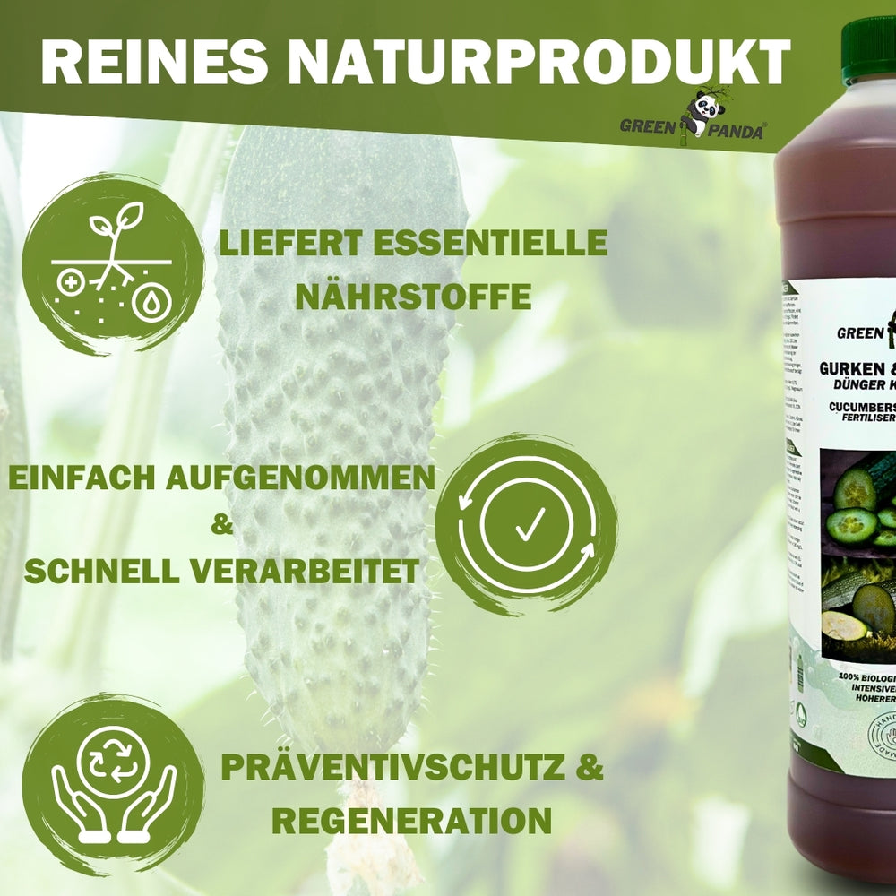 GreenPanda - 100% biologisch - Gurken und Zucchini Dünger