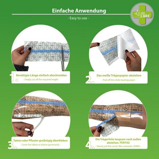 LisaCare - Duschpflaster/Duschfolie - PU Tape - Tattoopflaster - 3er Set-HEALTH_PERSONAL_CARE-EKNA GmbH & Co. KG