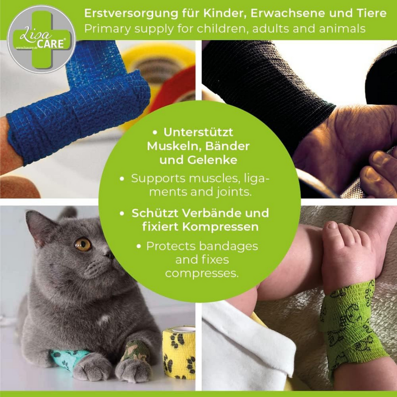 LisaCare - Pflasterbandagen 5cm x 4,5m - 12er Set-HEALTH_PERSONAL_CARE-EKNA GmbH & Co. KG