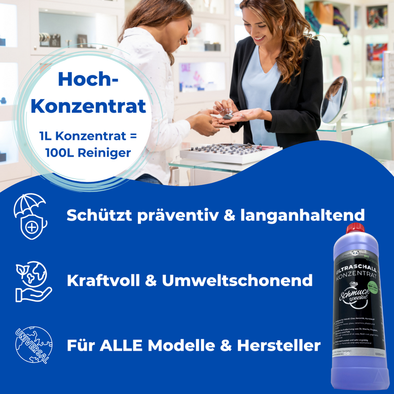 PandaCleaner Ultraschallreiniger Schmuck - 1000ml-Reiniger-EKNA GmbH & Co. KG