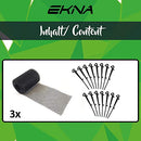 EKNA 18m Dachrinnenschutz - Laubschutz Gitter - Dachrinnen/Regenrinnen + 4x Fallrohrschutz-Dachrinnenschutz-EKNA GmbH & Co. KG