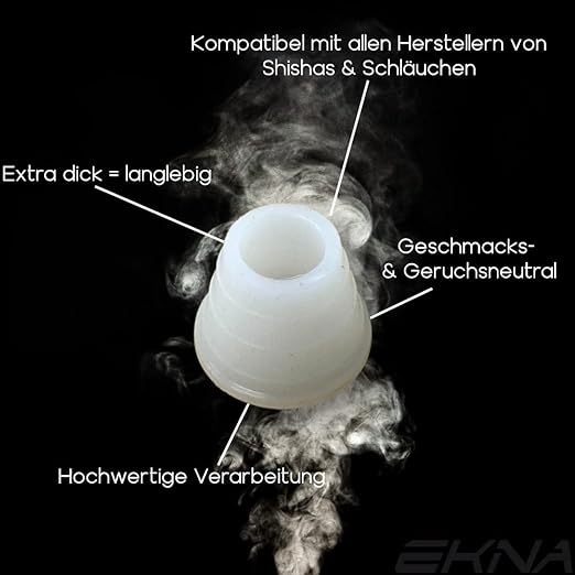 EKNA Shisha Gummidichtungen groß - 4 Stück Dichtungen - Silikondichtung Shisha-ACCESSORY-EKNA GmbH & Co. KG