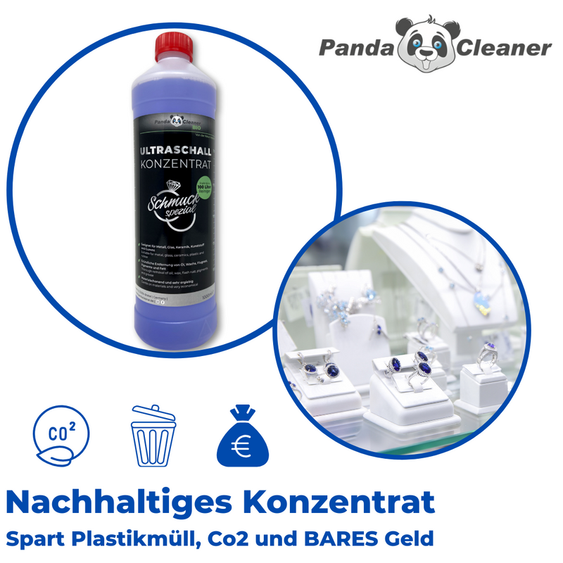 PandaCleaner Ultraschallreiniger Schmuck - 1000ml-Reiniger-EKNA GmbH & Co. KG