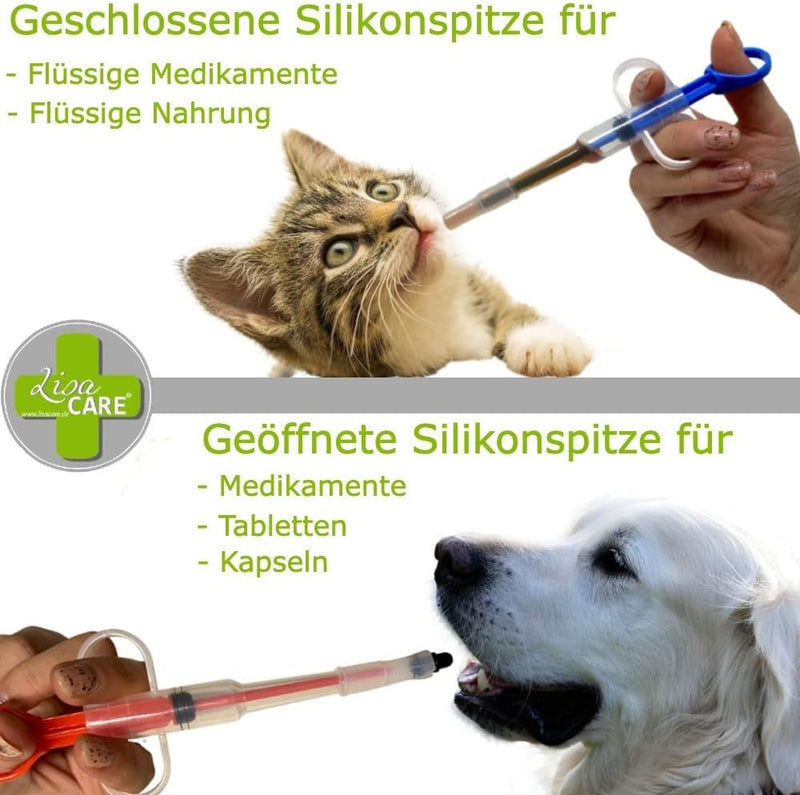 LisaCare - Tabletteneingeber für Tiere - Tabletten Feeder - 3er Set-PET_SUPPLIES-EKNA GmbH & Co. KG