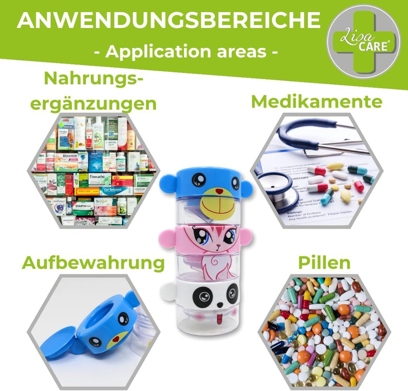 LisaCare - Kinder Tablettenmörser - Crusher - Panda-EKNA GmbH & Co. KG
