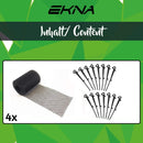 EKNA 24m Dachrinnenschutz - Laubschutz Gitter - Dachrinnen/Regenrinnen Laubfang - 4x6m-Dachrinnenschutz-EKNA GmbH & Co. KG