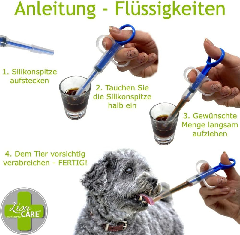 LisaCare - Tabletteneingeber für Tiere - Tabletten Feeder - 3er Set-PET_SUPPLIES-EKNA GmbH & Co. KG