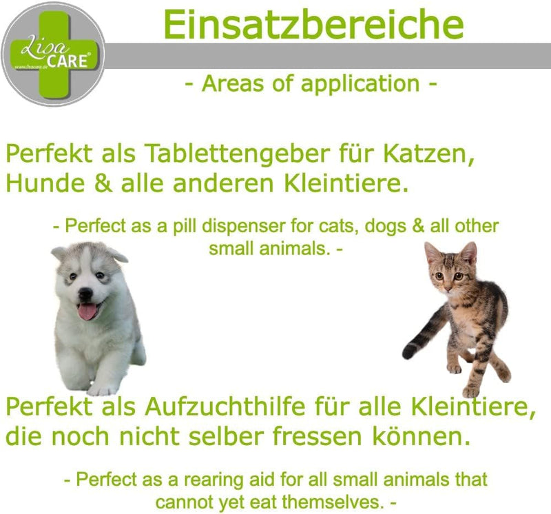 LisaCare - Tabletteneingeber für Tiere - Tabletten Feeder - 3er Set-PET_SUPPLIES-EKNA GmbH & Co. KG