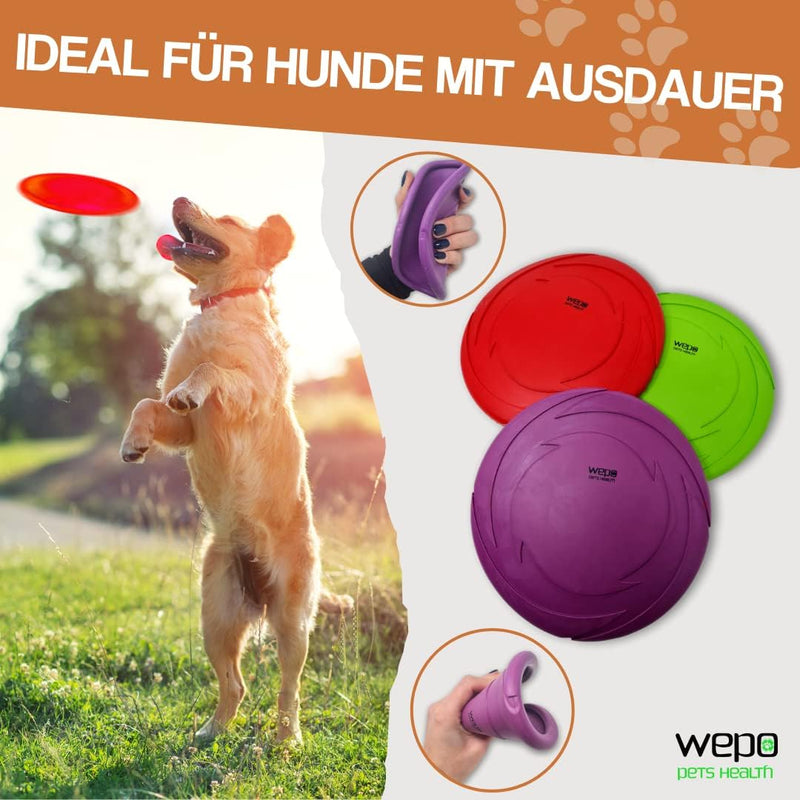 WEPO - Wurfspielzeug - Hunde Frisbee Ø 15cm - Wasserspielzeug - 3er Set-PET_SUPPLIES-EKNA GmbH & Co. KG