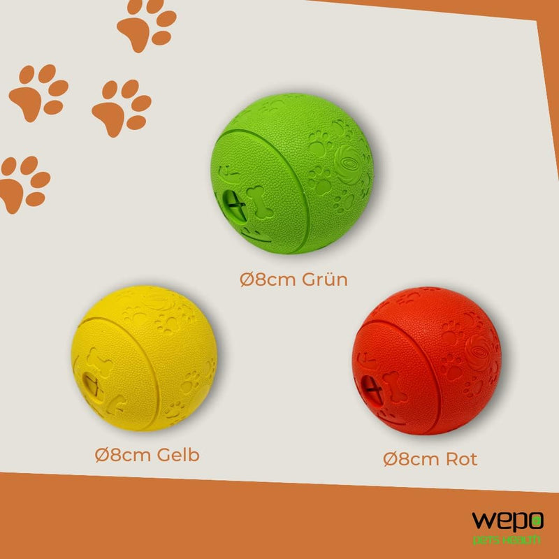 WEPO - Snackball Hund - Futterspielzeug Ø 8cm - Div. Farben-PET_SUPPLIES-EKNA GmbH & Co. KG