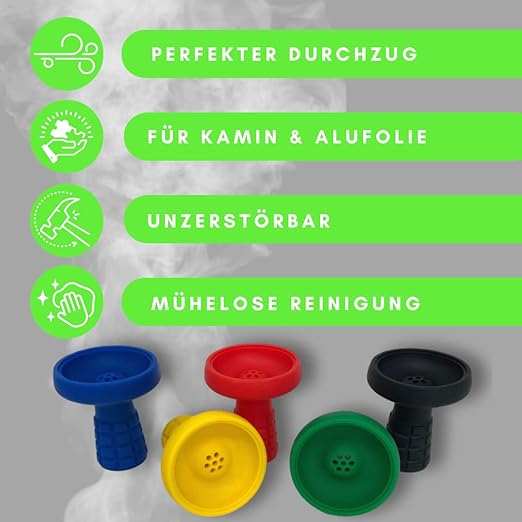 EKNA Kopf - Silikonkopf - Tabakkopf - Unzerbrechlich-EKNA GmbH & Co. KG