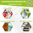 LisaCare Rettungsdecken Gold und Silber, 160 x 210 cm, Produktansicht 6
