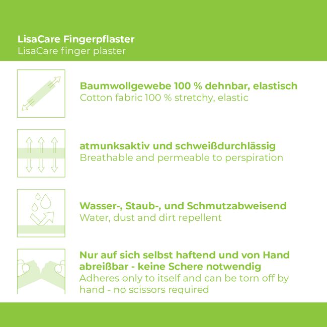LisaCare - Fingerpflaster 10cm & 2,5cm x 4,5m - 2er Set Beige-HEALTH_PERSONAL_CARE-EKNA GmbH & Co. KG