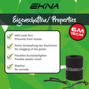 EKNA - 15cmx6m Dachrinnenschutz - Laubschutz/Laubfang - Regenrinne + 15Klammern-Dachrinnenschutz-EKNA GmbH & Co. KG