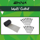 EKNA - 15cmx6m Dachrinnenschutz - Laubschutz/Laubfang - Regenrinne + 15Klammern-Dachrinnenschutz-EKNA GmbH & Co. KG