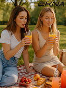 EKNA - Papier Strohhalme - Umweltfreundliche Trinkhalme - 500 oder 1000 Stück-HOME-EKNA GmbH & Co. KG