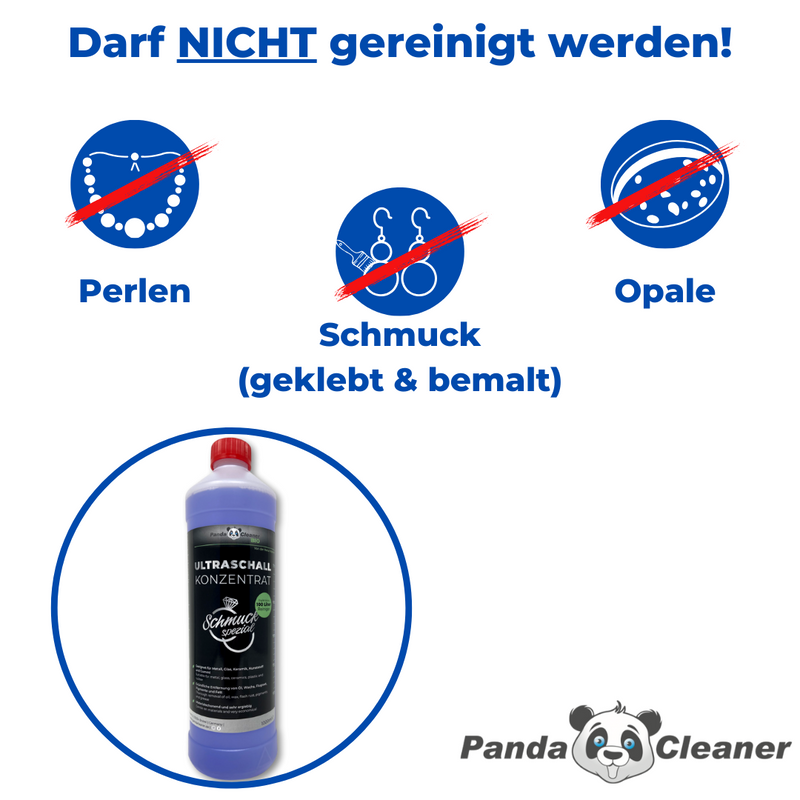 PandaCleaner Ultraschallreiniger Schmuck - 1000ml-Reiniger-EKNA GmbH & Co. KG