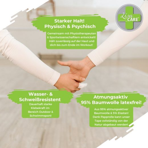LisaCare Kinesiologie Tape für Physiotherapie, Sport & Medizin - 5cm x 5m - 5er-Set Farbmix-HEALTH_PERSONAL_CARE-EKNA GmbH & Co. KG