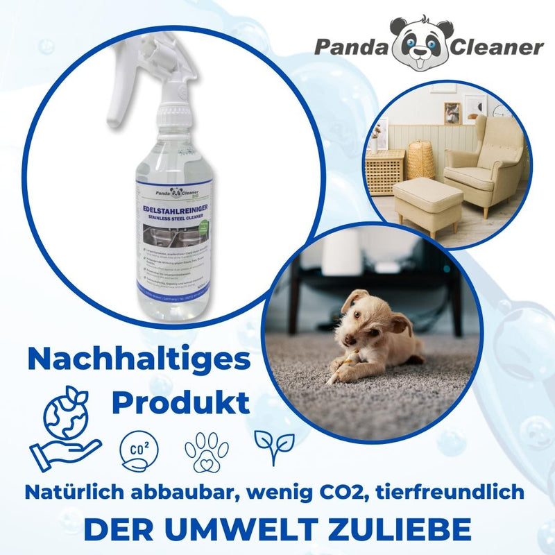 PandaCleaner Edelstahlreiniger & Pflege - 500ml-Reiniger-EKNA GmbH & Co. KG