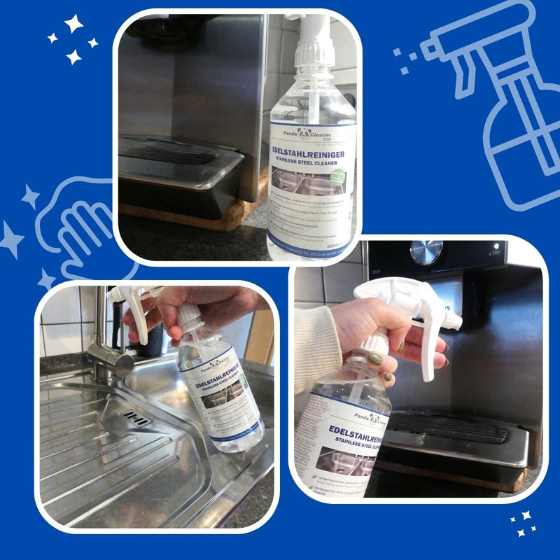 PandaCleaner Edelstahlreiniger & Pflege - 500ml-Reiniger-EKNA GmbH & Co. KG