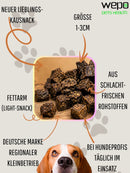 WEPO - Rinderlungen - Hunde Leckerlis - 1kg Rinderlungen-Trainings-Happen