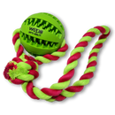 WEPO - Wurfspielzeug mit buntem Seil - Dentalball Ø 7cm - Div. Farben-PET_SUPPLIES-EKNA GmbH & Co. KG