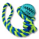 WEPO - Wurfspielzeug mit buntem Seil - Dentalball Ø 7cm - Div. Farben-PET_SUPPLIES-EKNA GmbH & Co. KG