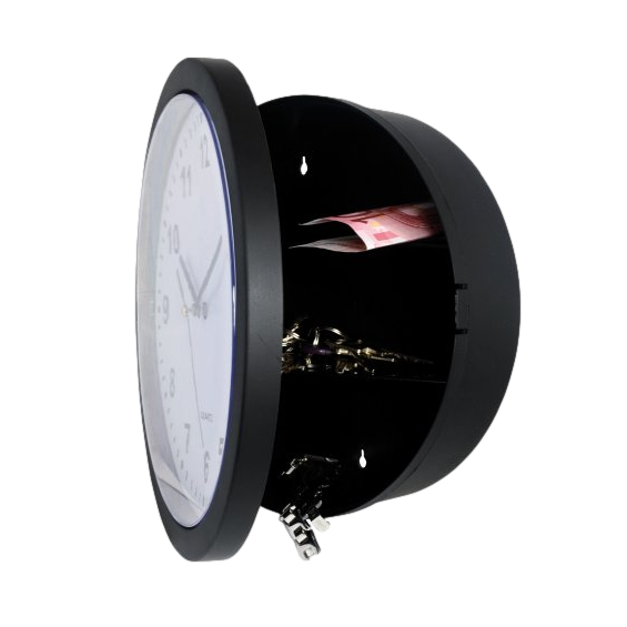 EKNA Geheimversteck Uhr - Wanduhr - Funktionstüchtige Uhr 25cm Durchmesser-HOME_FURNITURE_AND_DECOR-EKNA GmbH & Co. KG