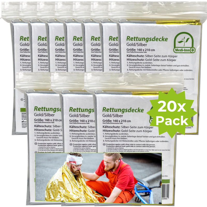 LisaCare - Rettungsdecken - Erste-Hilfe-Decken Silber & Gold - 160cmx210cm-HEALTH_PERSONAL_CARE-EKNA GmbH & Co. KG