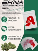EKNA Apotheken Baggys Tüten - Druckverschlussbeutel 40x60 & 60x80 - Kleine Zip Beutel Tütchen-EKNA GmbH & Co. KG