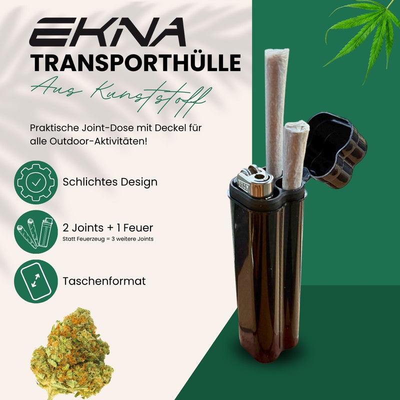 joint richtig aufbewahren EKNA 3-in-1 Joint Hülle geruchsdicht - Joint Case