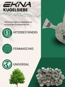 EKNA Kugelsiebe randlos Ø13mm - 100x Einlegesiebe fein - Pfeifenfilter - Edelstahl Sieb für Pfeife & Vaporizer - Wiederverwendbar & rostfrei-EKNA GmbH & Co. KG