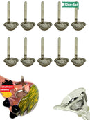 EKNA Bong Sieb - 10 Premium Schuesselsiebe 15mm - Kugelsieb grob & Rauch Filter - Einhängesiebe für Pfeifen mit Rand-EKNA GmbH & Co. KG