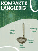 EKNA Bong Sieb - 10 Premium Schuesselsiebe 15mm - Kugelsieb grob & Rauch Filter - Einhängesiebe für Pfeifen mit Rand-EKNA GmbH & Co. KG