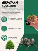 EKNA Bong Sieb - 10 Premium Schuesselsiebe 15mm - Kugelsieb grob & Rauch Filter - Einhängesiebe für Pfeifen mit Rand-EKNA GmbH & Co. KG