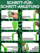 EKNA Flaschen-Pfeife to go - Kleine Wasserpfeife - Überall & Immer dabei - Reise Pfeife inkl. 6x Siebe-Freizeit & Trends-EKNA GmbH & Co. KG