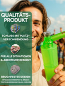 EKNA Flaschen-Pfeife to go - Kleine Wasserpfeife - Überall & Immer dabei - Reise Pfeife inkl. 6x Siebe-Freizeit & Trends-EKNA GmbH & Co. KG