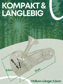 EKNA Penis Pfeife Glas 17cm - Dödel Pfeife - Bruchfest & Hitzebeständig - 100% Borosilikatglas-Freizeit & Trends-EKNA GmbH & Co. KG