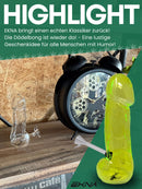 EKNA Penis Pfeife Glas 17cm - Dödel Pfeife - Bruchfest & Hitzebeständig - 100% Borosilikatglas-Freizeit & Trends-EKNA GmbH & Co. KG
