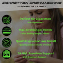 EKNA Drehmaschine - Metall Silber 70mm für Zigaretten-Freizeit & Trends-EKNA GmbH & Co. KG