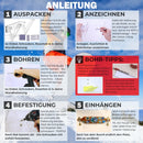 EKNA Wandhalterung - Wandhalter für Longboard, Skateboard, Pennyboard, Snowboard, Wakeboard, Kiteboard-SPORTING_GOODS-EKNA GmbH & Co. KG