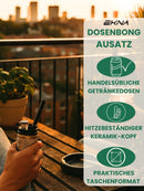 EKNA Tragbare Pfeife - Festival-Kit Zubehör - Wasserpfeifen-Gadget unterwegs rauchen für Tabak & Kräuter-Freizeit & Trends-EKNA GmbH & Co. KG