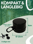 EKNA Tragbare Pfeife - Festival-Kit Zubehör - Wasserpfeifen-Gadget unterwegs rauchen für Tabak & Kräuter-Freizeit & Trends-EKNA GmbH & Co. KG