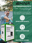 EKNA 18m Dachrinnenschutz - Laubschutz Gitter - Dachrinnen/Regenrinnen + 4x Fallrohrschutz-Dachrinnenschutz-EKNA GmbH & Co. KG