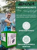 EKNA - 4er Set Fallrohrschutz - Blättersieb/Laubsieb - Regenrohrschutz Ø13 x H 14,5cm-Dachrinnenschutz-EKNA GmbH & Co. KG